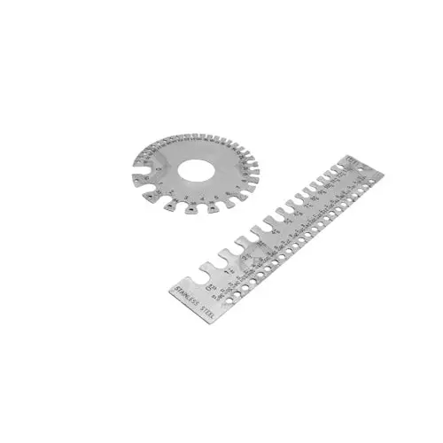 Buy buyohlic-international-stainless-steel-wire-gauge-measuring-tool-with-019-823-mm-round-0-36-mm-rectangular-measurement-range-oo-3ns7-w4gk-set-of-2 Buyohlic International Stainless Steel Wire Gauge Measuring Tool with 0.19 – 8.23 mm Round, 0 – 36 mm Rectangular Measurement Range, OO-3NS7-W4GK (Set of 2)