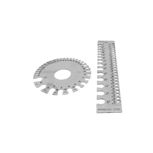 Best buyohlic-international-stainless-steel-wire-gauge-measuring-tool-with-019-823-mm-round-0-36-mm-rectangular-measurement-range-oo-3ns7-w4gk-set-of-2 Buyohlic International Stainless Steel Wire Gauge Measuring Tool with 0.19 – 8.23 mm Round, 0 – 36 mm Rectangular Measurement Range, OO-3NS7-W4GK (Set of 2)