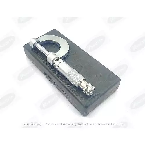 Buy assorts-economical-outside-micrometer-b0cd775cl6 Assorts Economical Outside Micrometer Tool Steel 0-25 mm Range Ratchet Handle