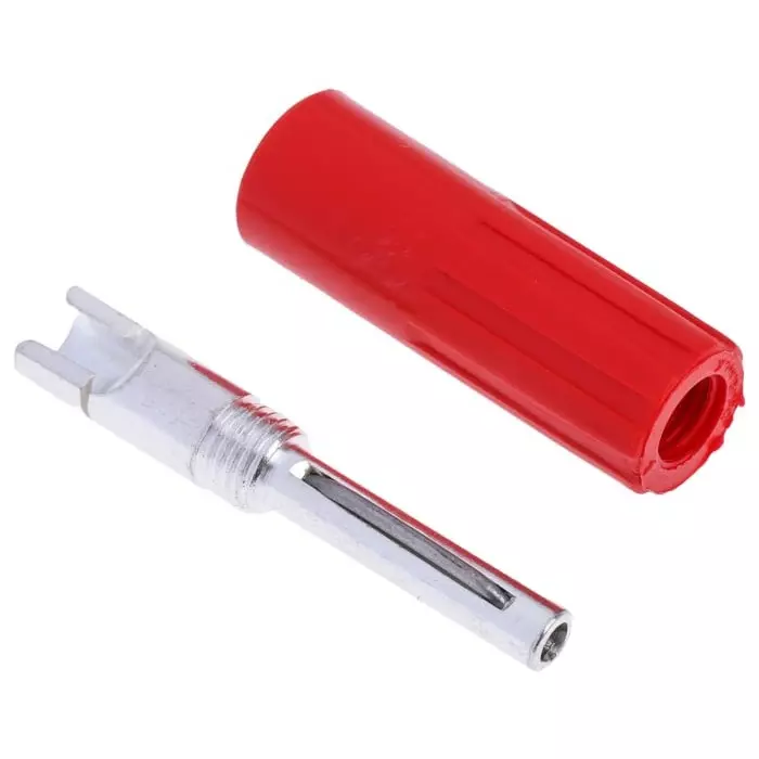 RS Pro Red Male Banana Plug 4 mm Connector Solder Termination 10A 50V Silver Plating (Pack of 10) RS Pro Red Male Banana Plug 4 mm Connector Solder Termination 10A 50V Silver Plating (Pack of 10)