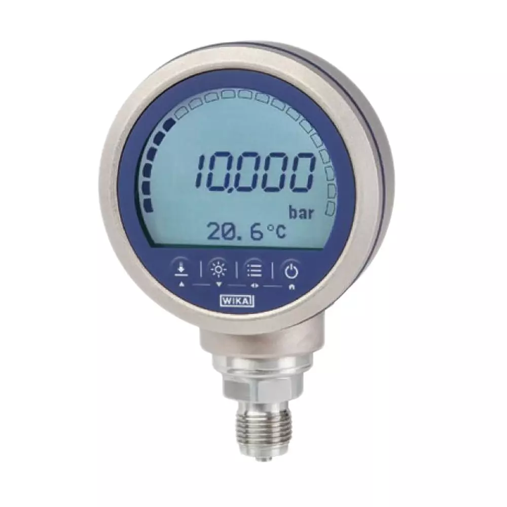 WIKA Digital Pressure Gauge G 1/2 700bar Bottom Entry 100mm Outside Diameter, 46885349 WIKA Digital Pressure Gauge G 1/2 700bar Bottom Entry 100mm Outside Diameter, 46885349