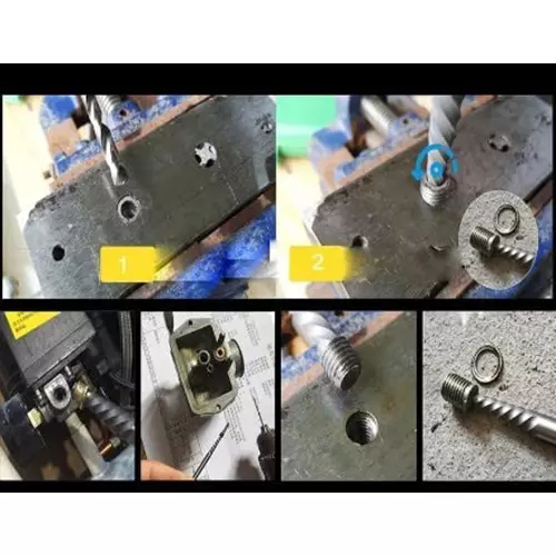 Buy yadav-double-ended-screw-bolt-extractor-drill-bit-damaged-screw-removal-tool-with-chuck YADAV Double Ended Screw & Bolt Extractor Drill Bit Damaged Screw Removal Tool with Chuck