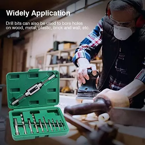 Product yadav-11-pcs-broken-screw-bolt-extractor-drill-bit-set-fastener-removal-tool YADAV 11 Pcs Broken Screw & Bolt Extractor Drill Bit Set Fastener Removal Tool