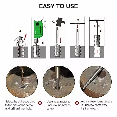 Order yadav-11-pcs-broken-screw-bolt-extractor-drill-bit-set-fastener-removal-tool YADAV 11 Pcs Broken Screw & Bolt Extractor Drill Bit Set Fastener Removal Tool