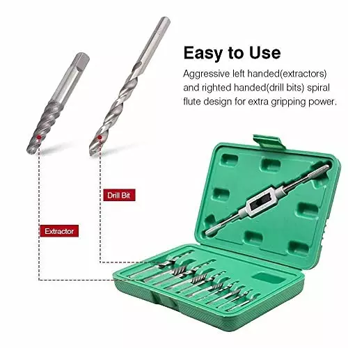 Offer yadav-11-pcs-screw-extractor-drill-tool-set-broken-bolt-remover-with-tap-holder-case YADAV 11 Pcs Screw Extractor Drill Tool Set Broken Bolt Remover with Tap Holder & Case