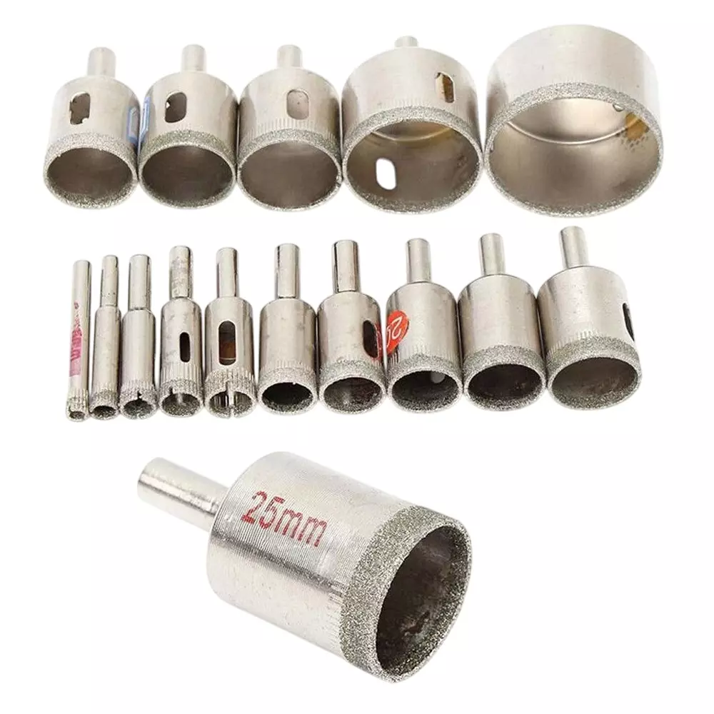 mkyuptotools Diamond Coated Drill Bit 6-50 mm Masonry Bits Sliver (Pack of 15) mkyuptotools Diamond Coated Drill Bit 6-50 mm Masonry Bits Sliver (Pack of 15)