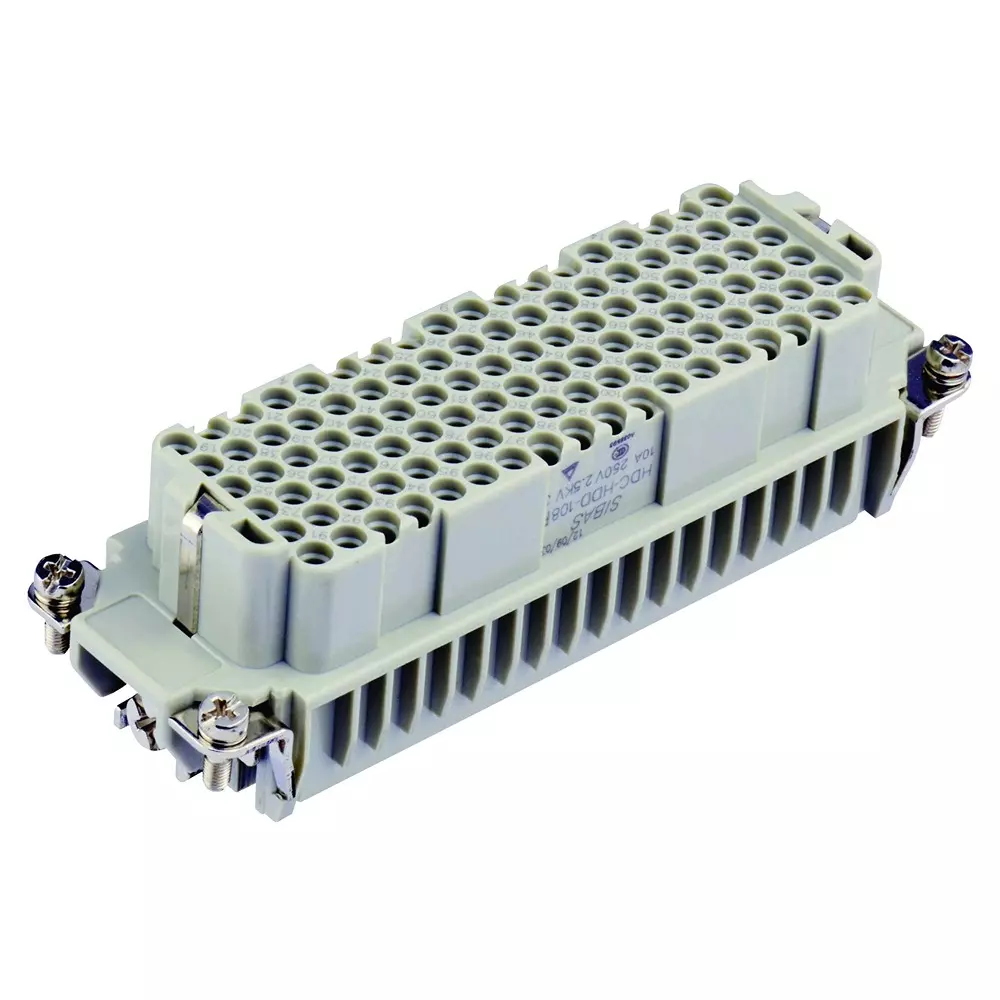 TE CONNECTIVITY Heavy Duty Insert, Rcpt, 108+Pe, 14Awg, T2031082201-007. TE CONNECTIVITY Heavy Duty Insert, Rcpt, 108+Pe, 14Awg, T2031082201-007.