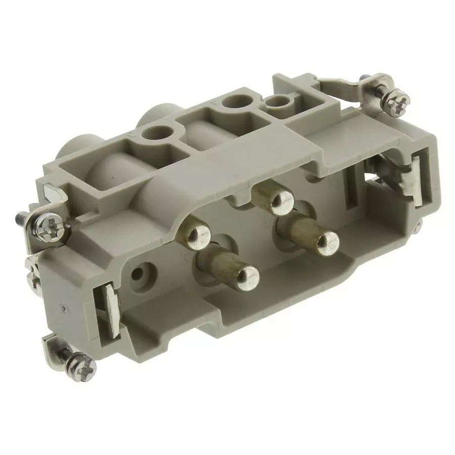 Harting Heavy Duty Connector Inserts / Modules HEAVY DUTY INSERT, PLUG, 4POS, 16MM2, 09380062611 Harting Heavy Duty Connector Inserts / Modules HEAVY DUTY INSERT, PLUG, 4POS, 16MM2, 09380062611