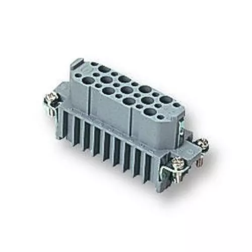 Harting Heavy Duty Connector Inserts / Modules INSERT, FEMALE, HAN40D, CRIMP, 09 21 040 3101 Harting Heavy Duty Connector Inserts / Modules INSERT, FEMALE, HAN40D, CRIMP, 09 21 040 3101