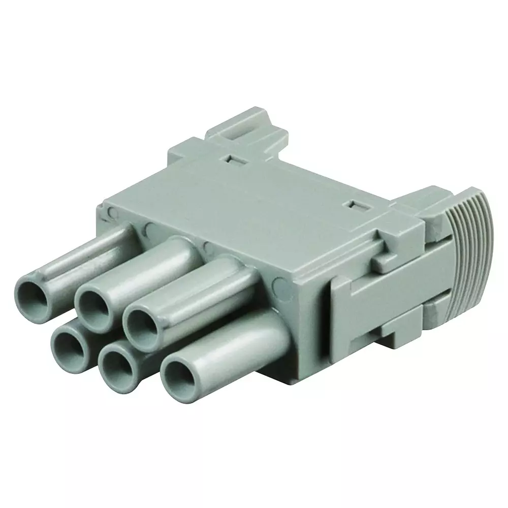 TE CONNECTIVITY Heavy Duty Insert, Rcpt, 6Pos, 12Awg, T2111063201-007. TE CONNECTIVITY Heavy Duty Insert, Rcpt, 6Pos, 12Awg, T2111063201-007.