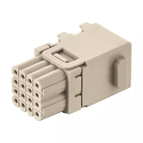 Harting Heavy Duty Connector Inserts / Modules HEAVY DUTY MODULE, RCPT, 16POS, 4A, 09149162101 Harting Heavy Duty Connector Inserts / Modules HEAVY DUTY MODULE, RCPT, 16POS, 4A, 09149162101