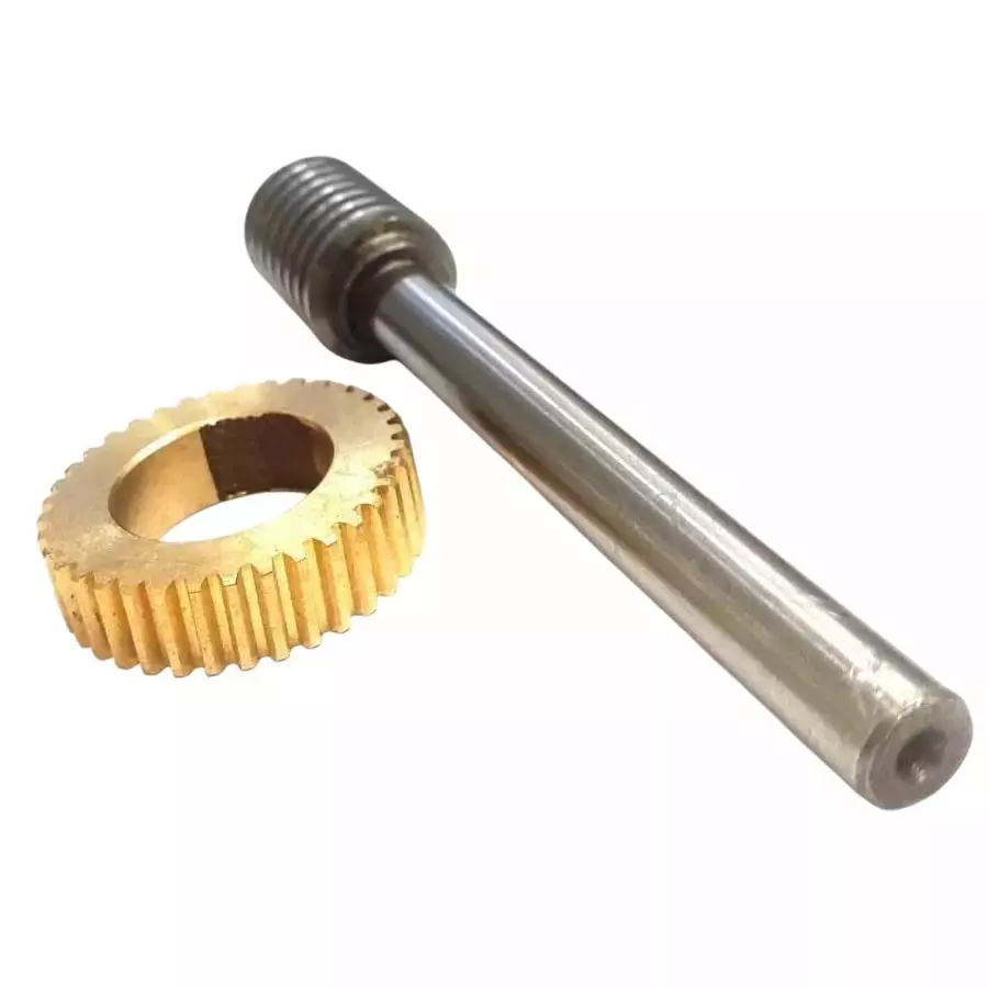 Buy buyohlic-international-alloy-steel-worm-and-gunmetal-gear-set-for-4-inch-100-mm-tilting-rotary-table-je-aie6-i67f Buyohlic International Alloy Steel Worm and Gunmetal Gear Set for 4 inch (100 mm) Tilting Rotary Table, JE-AIE6-I67F