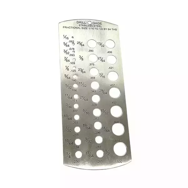 Best buyohlic-international-drill-gauge-stainless-steel-imperial-standard-for-measuring-drill-bits-from-116-inch-to-12-inch-15-mm-to-127-mm-by-64ths-dw-anw3-iqec-pack-of-3 Buyohlic International Drill Gauge Stainless Steel Imperial Standard for Measuring Drill Bits from 1/16 inch to 1/2 inch (1.5 mm to 12.7 mm) by 64ths, DW-ANW3-IQEC (Pack of 3)