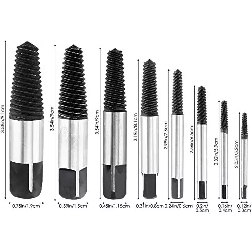 Offer yadav-8-pcs-broken-screw-bolt-extractor-set-pipe-fastener-removal-repair-tool YADAV 8 Pcs Broken Screw & Bolt Extractor Set Pipe & Fastener Removal Repair Tool