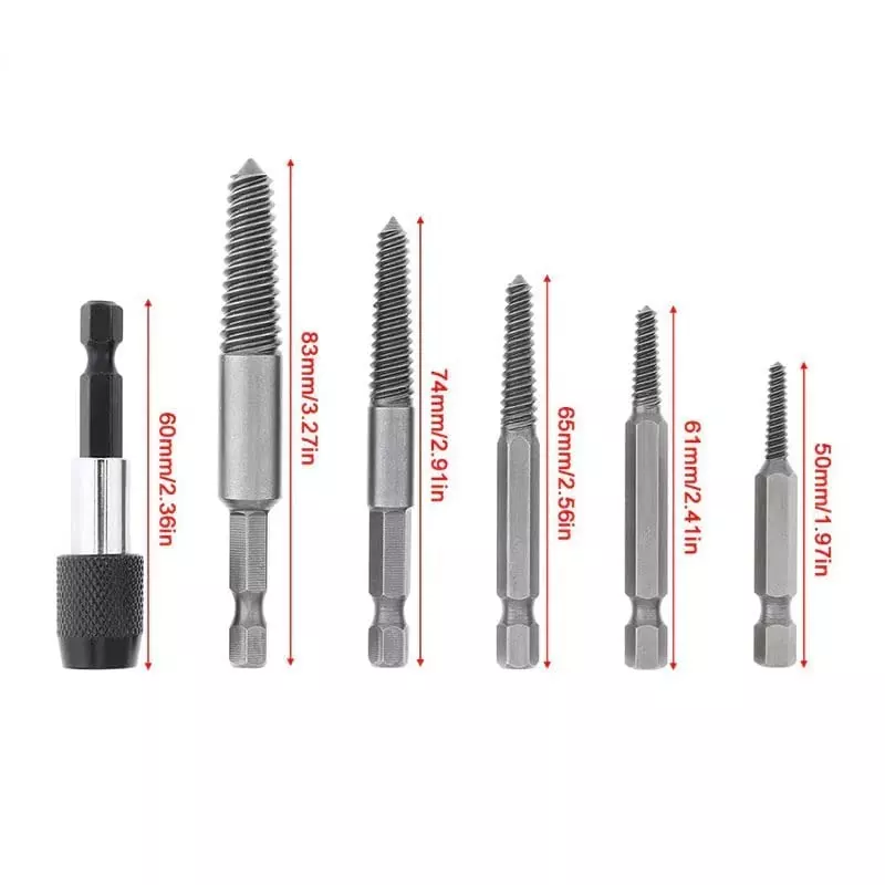 Buy yadav-5-pcs-screw-extractor-set-hex-shank-damaged-broken-bolt-stud-remover YADAV Screw Extractor Set Hex Shank for Damaged or Broken Bolt & Stud Removal (Set of 5)
