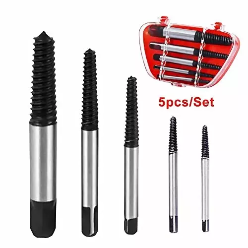Order yadav-5pcsset-broken-screw-damaged-extractor-easy-take-out-removing-tool YADAV Damaged Screw Remover Tool Set Broken Screw Extraction Made Easy (Set of 5)
