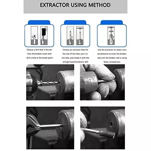 Product yadav-8pcs-screw-extractor-set-easy-out-damaged-broken-bolt-water-pipe-remover-8sizes YADAV Easy Out Screw Extractor Kit for Damaged Screws, Broken Bolts & Water Pipes (Set of 8)