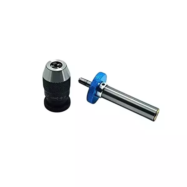 Buy buyohlic-international-micro-fine-drill-adaptor-miniature-quill-keyless-drill-chuck-with-adaptor-alloy-steel-body-10-dc-903 Buyohlic International Micro Fine Drill Adaptor Miniature Quill Keyless Drill Chuck with Adaptor Alloy Steel Body, 10-DC-903