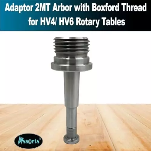 Product assorts-2mt-arbor-chuck-adaptor-alloy-steel-boxford-thread-for-hv4-hv6-rotary-tables Assorts 2MT Arbor Chuck Adaptor Alloy Steel Boxford Thread for HV4/ HV6 Rotary Tables