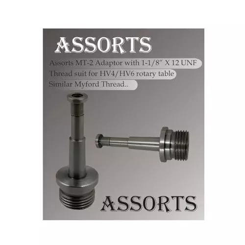 Buy assorts-adaptor-alloy-steel-mt-2-size-286-mm-x-12-unf Assorts Adaptor ?Alloy Steel MT-2 Size 28.6 mm x 12 UNF
