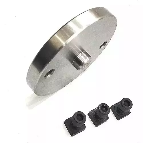 Shop buyohlic-international-self-centering-chuck-size-65-mm-and-3-jaw-with-back-plate-t-nuts-for-milling-machine-xc-33e4-yzh6 Buyohlic International Self Centering Chuck Size 65 mm and 3 Jaw with Back Plate & T-Nuts for Milling Machine, XC-33E4-YZH6