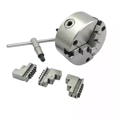 Buy buyohlic-international-3-jaw-self-centering-chuck-100-mm-with-reversible-jaws-for-rotary-table-milling-vice-gs-xjhv-5pj5 Buyohlic International 3 Jaw Self Centering Chuck 100 mm with Reversible Jaws for Rotary Table Milling Vice, GS-XJHV-5PJ5