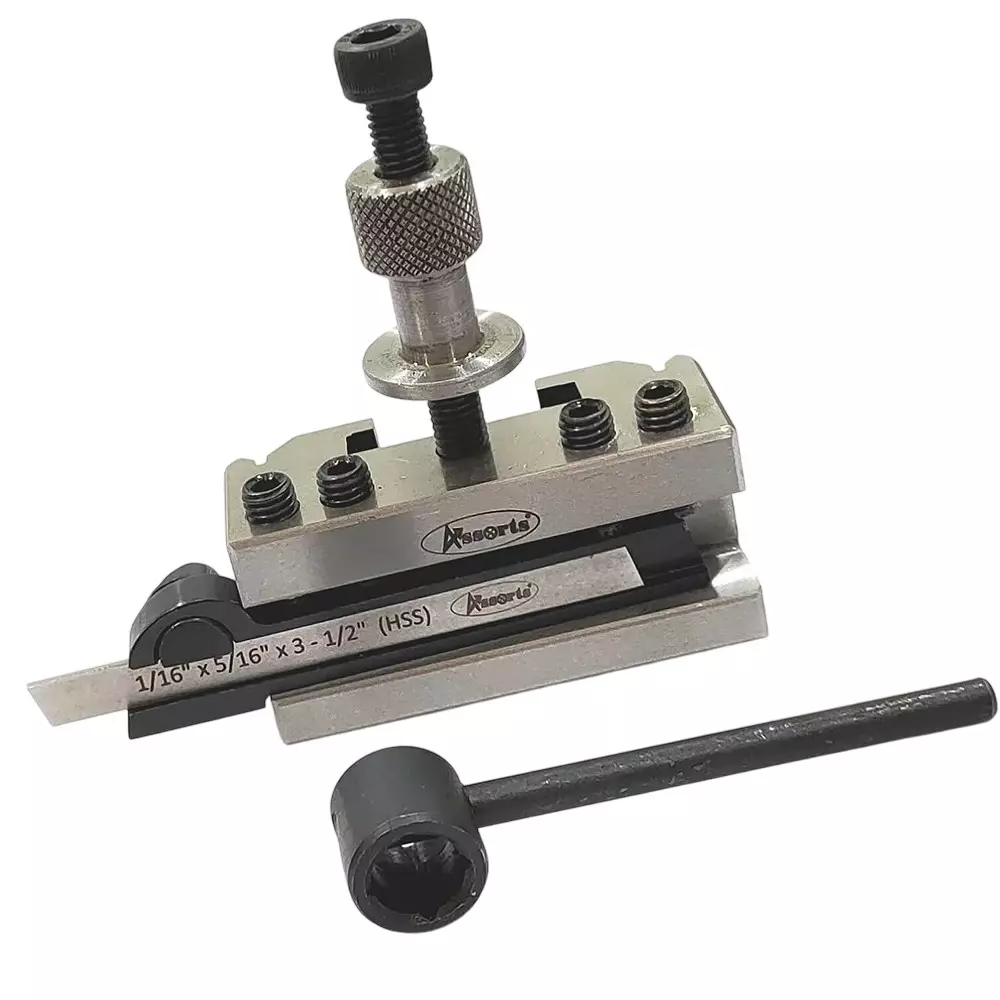 Assorts Quick Change Tool Post Holder Carbon Steel 125 to 150 mm Range for Lathe Machine Assorts Quick Change Tool Post Holder Carbon Steel 125 to 150 mm Range for Lathe Machine