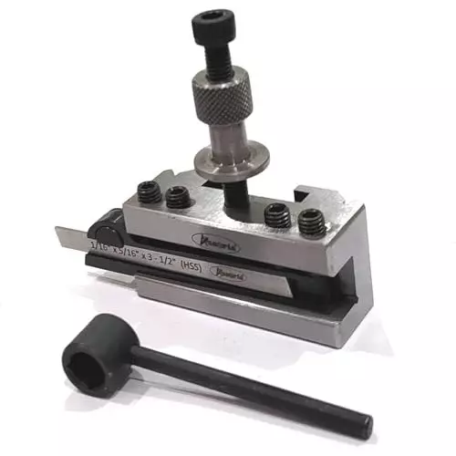 Buy assorts-quick-change-tool-post-holder-b0974wn68g Assorts Quick Change Tool Post Holder Carbon Steel 125 to 150 mm Range for Lathe Machine