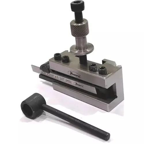 Best assorts-quick-change-tool-post-holder-b0974wn68g Assorts Quick Change Tool Post Holder Carbon Steel 125 to 150 mm Range for Lathe Machine