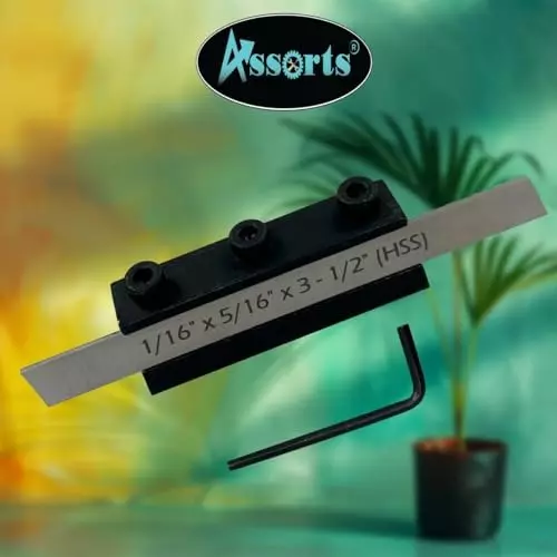 Buy assorts-parting-tool-holder-b0djpjxz9l Assorts T-Type Parting Tool Holder 1.58x7.93x88.9 mm Shank Diameter 19 mm (3/4 Inch)