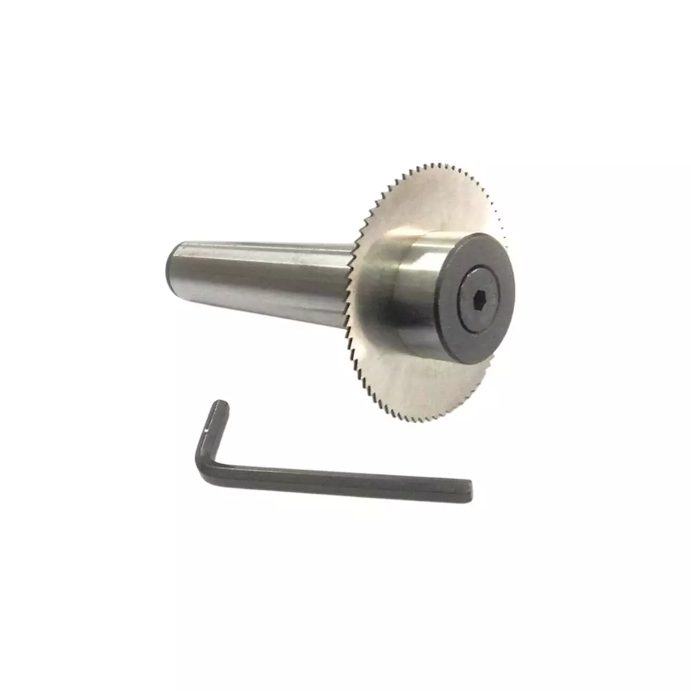 Assorts Slitting/Slotting Saw Holder with Circular Saw Blade 63x1x16 mm Blade SIze 3MT Shank Assorts Slitting/Slotting Saw Holder with Circular Saw Blade 63x1x16 mm Blade SIze 3MT Shank