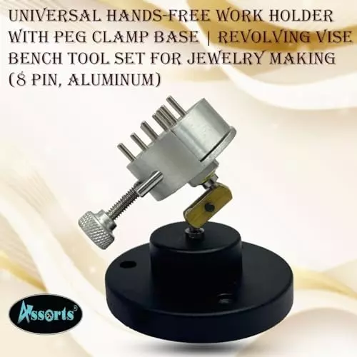 Buy assorts-universal-hands-free-work-holder-aluminium-bench-top-clamp-for-jewelry-making Assorts Universal Hands-Free Work Holder Aluminium Bench Top Clamp for Jewelry Making