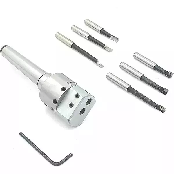 Shop buyohlic-international-38-mm-boring-head-1-div-0015-mm-2mt-shank-with-hss-and-carbide-brazed-tools-t3-2m1i-sczg Buyohlic International 38 mm Boring Head 1 Div 0.015 mm 2MT Shank with HSS and Carbide Brazed Tools, T3-2M1I-SCZG