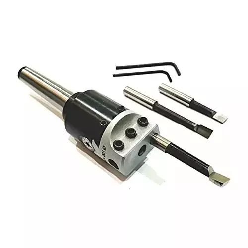 Shop buyohlic-international-boring-head-diameter-15-inch-2mt-shank-m10-x-15-drawbar-1-div-0001-with-3-carbide-tipped-hss-cutting-tools-w1-qu7w-fcry Buyohlic International Boring Head Diameter 1.5 inch 2MT Shank, M10 x 1.5 Drawbar 1 Div. 0.001 with 3 Carbide Tipped HSS Cutting Tools, W1-QU7W-FCRY