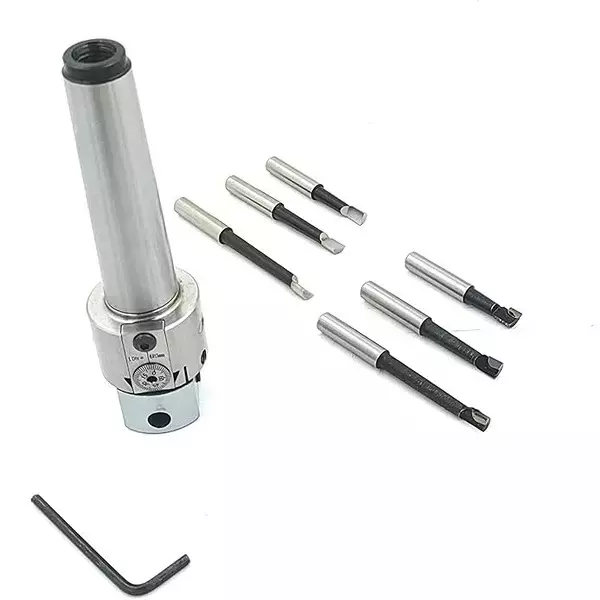 Buy buyohlic-international-38-mm-boring-head-1-div-0015-mm-3mt-shank-with-hss-and-carbide-brazed-tools-va-6b9z-y97s Buyohlic International 38 mm Boring Head 1 Div 0.015 mm 3MT Shank with HSS and Carbide Brazed Tools, VA-6B9Z-Y97S