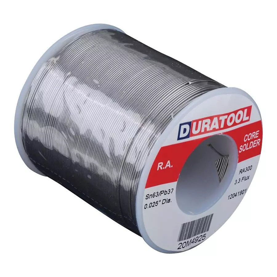 DURATOOL Solder Wire, 63/37 Sn/Pb, 183 Deg C, SPC22131 DURATOOL Solder Wire, 63/37 Sn/Pb, 183 Deg C, SPC22131