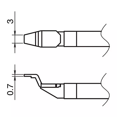 Buy hakko-replacement-soldering-tip-t51-series-correspondence-for-fx-9705-t51-l3 Hakko Replacement Soldering Tip T51 Series Correspondence For FX-9705, T51-L3