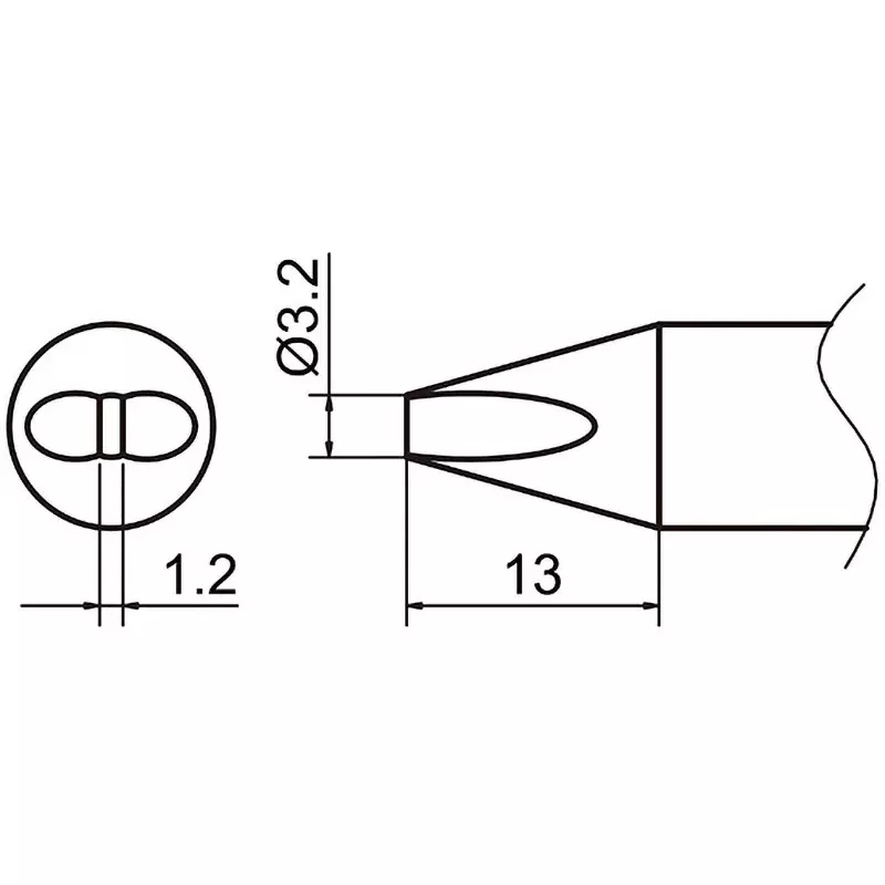 Buy hakko-soldering-tip-correspondence-32d-type-t37-d32 Hakko Soldering Tip Correspondence 3.2D Type, T37-D32
