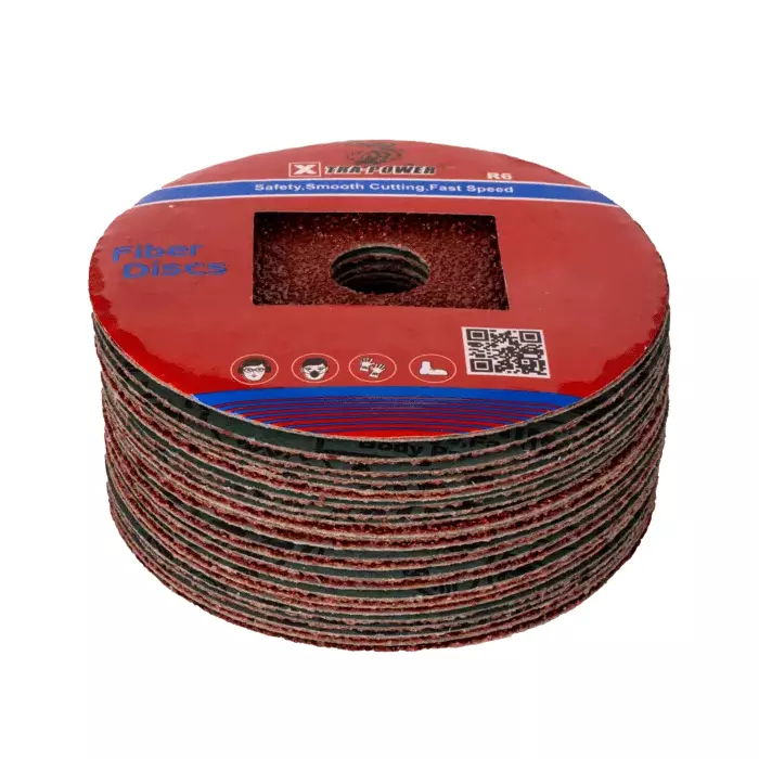 Xtra Power 5 inch(125 mm) 0.6 mm 60 Grit Fiber Disc (Pack of 25)
