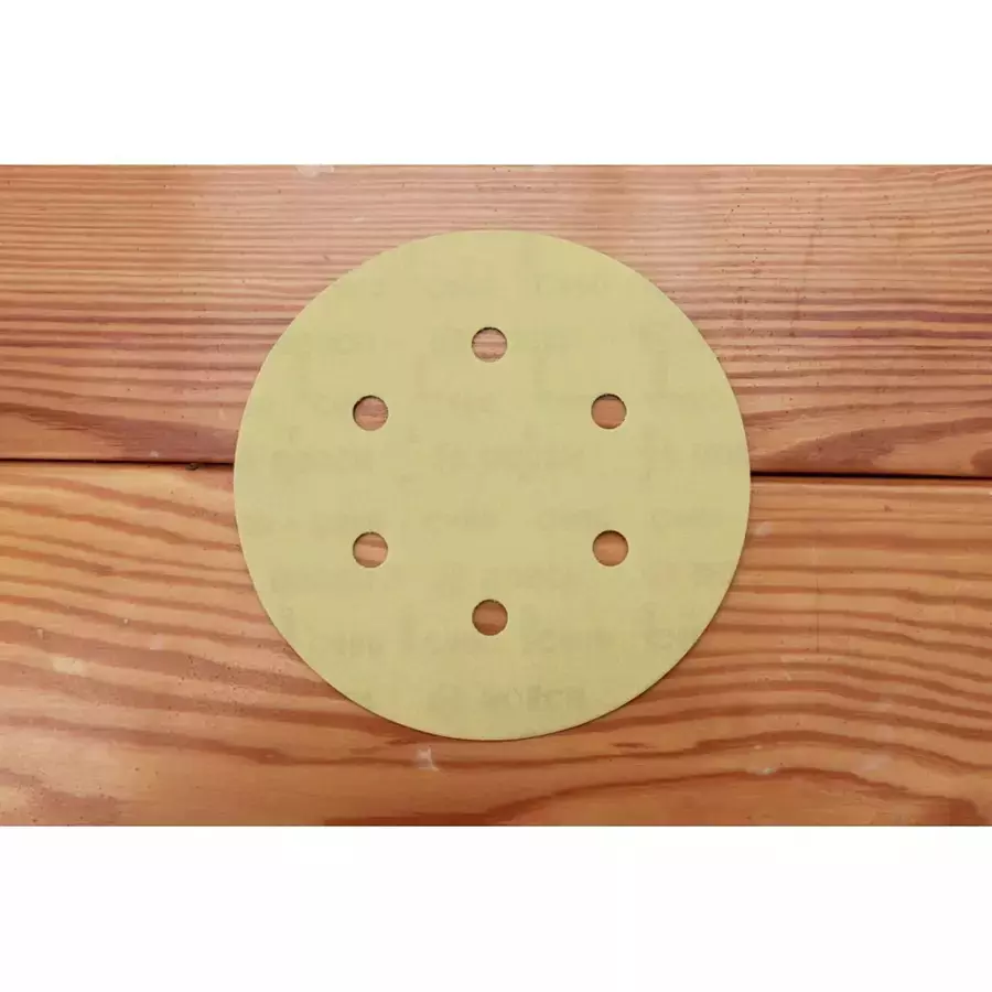 DYNABRADE Velcro Disc Gold 150 mm Diameter with 6 Holes (Pack of 50 & 100)