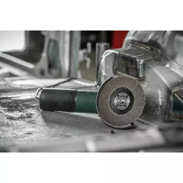 Hogert Technik Flap Disc Alumina Coated with Textile Base, 5 inch (125 mm) Diameter x 22.4 mm Bore Size and G40 Grit, HT8D051