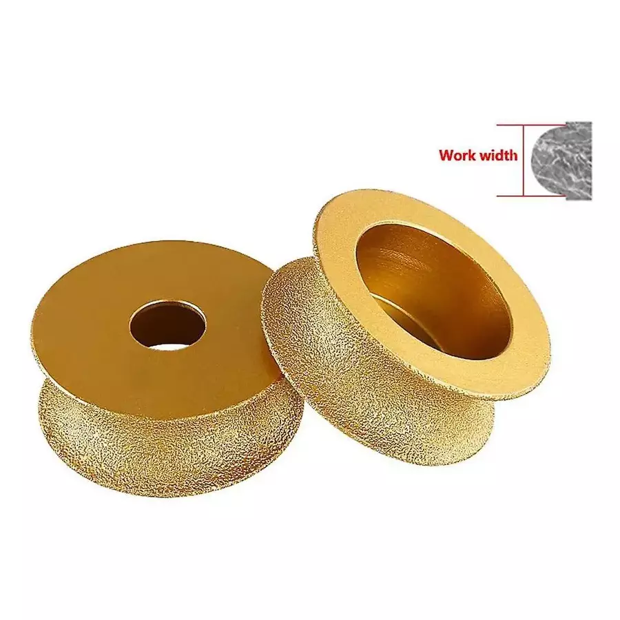 Helmik Brazed Diamond Grinding Wheel 40 mm Thickness