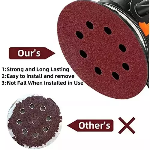 Oriental 125 mm (5 Inch) 40, 60, 80, 120, 240 Grit ‎Aluminium Oxide Sanding Disc (Pack of 20 Pcs)