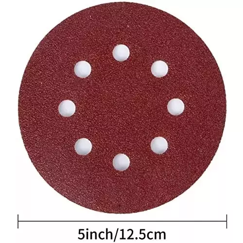 Oriental 125 mm (5 Inch) 40, 60, 80, 120, 240 Grit ‎Aluminium Oxide Sanding Disc (Pack of 20 Pcs)