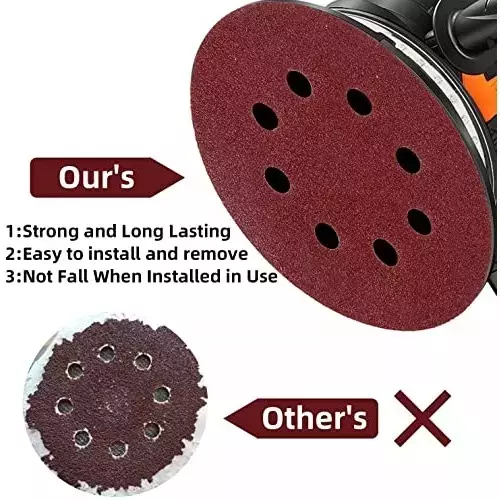 Oriental 125 mm (5 Inch) 40 Grit Aluminium Oxide Sanding Disc (Pack of 20 Pcs)