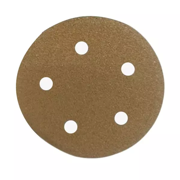 KOVAX Gold Plus Super Tack Disc 125 mm (5 inch) 5 Holes Round, 2360080 (Pack of 1000 Pcs)