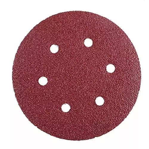 Oriental 150 mm (6 Inch) 40, 60, 80, 120, 150, 180, 240, 320, 400, 800, 1000, 1200, 1500, 2000, 3000 Grit Sanding Disc (Pack of 16 Pcs)