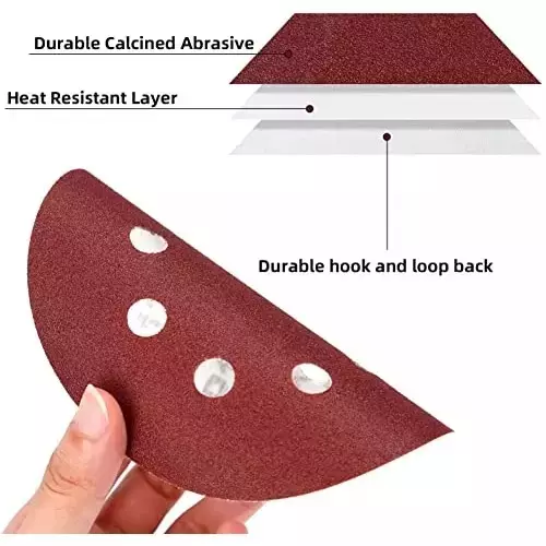 Oriental 125 mm (5 Inch) 1500, 2000 Grit Aluminium Oxide Sanding Disc (Pack of 30 Pcs)
