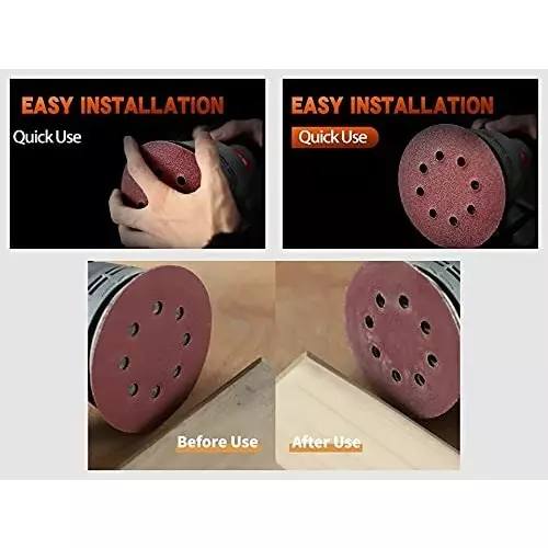 sandcastle-sanding-disc-hook-and-loop-5-inch-125-mm-diameter-x-120-grit-aluminium-oxide-material-maroon-color-for-orbital-sander-pack-of-50