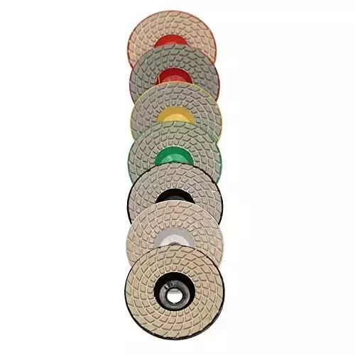 Oriental 100 mm (4 Inch) 4 Grit Diamond Polishing Pad (Pack of 5 Pcs)
